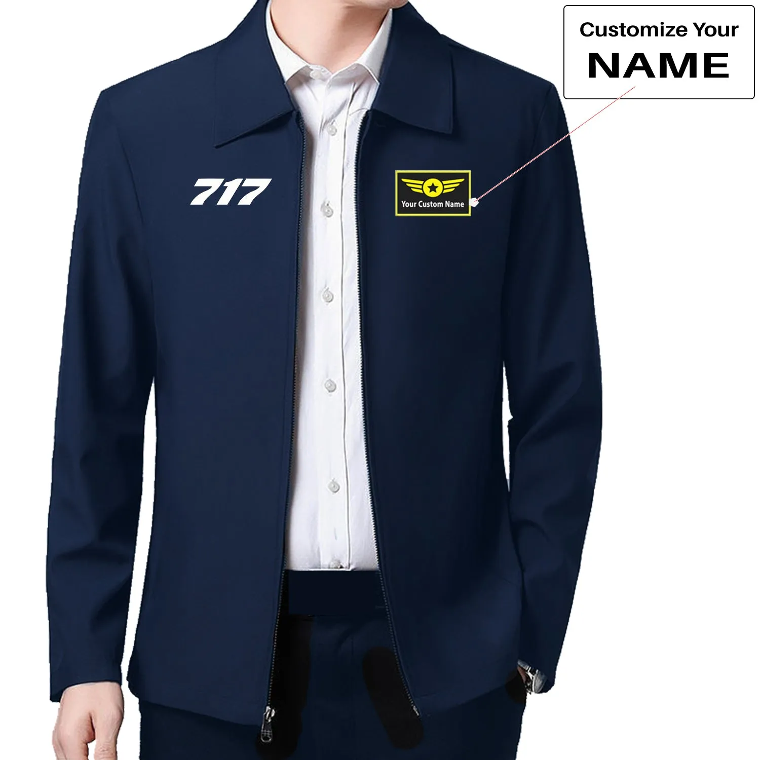 717 Flat Text Designed Stylish Coats