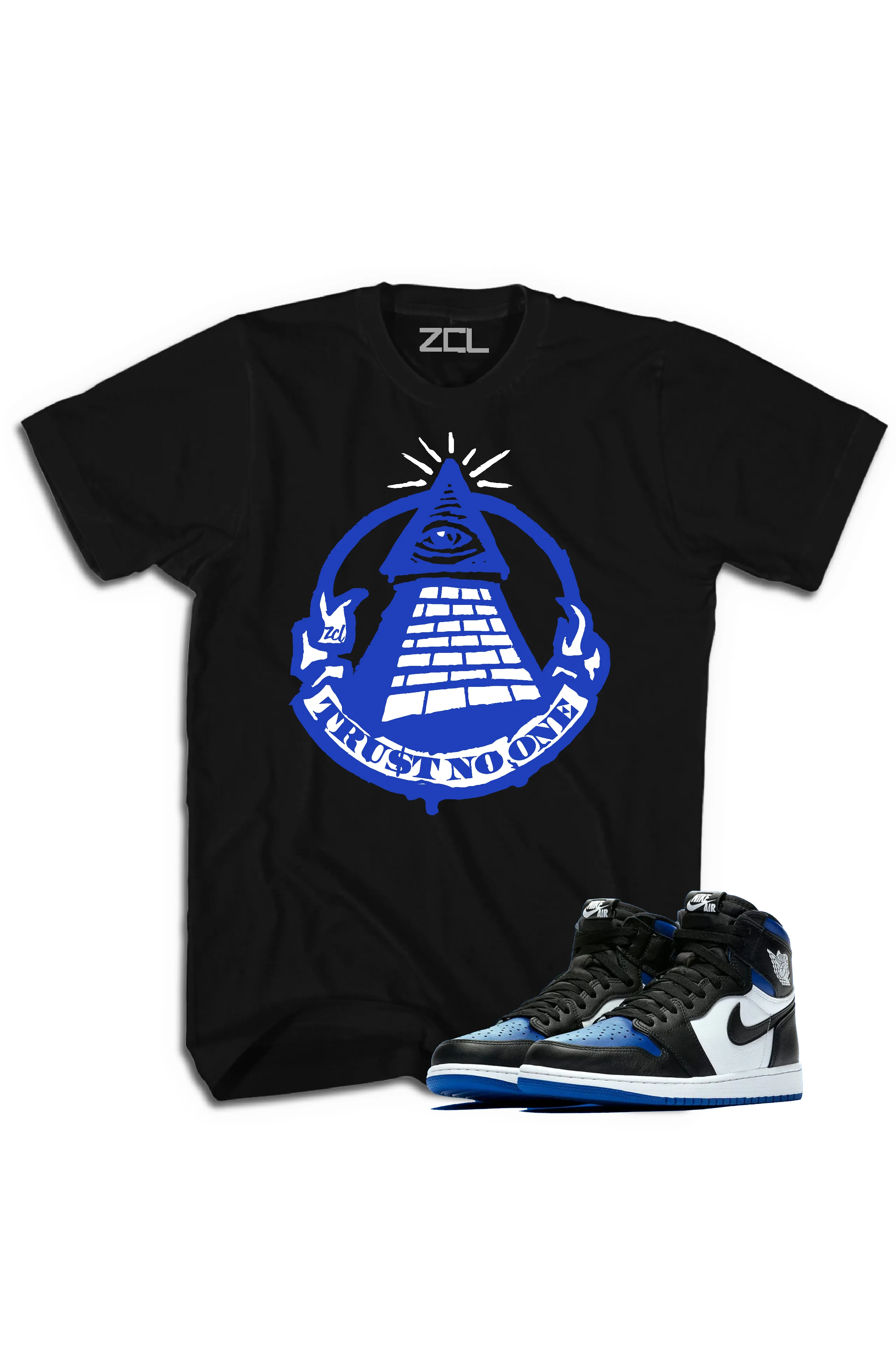 Air Jordan 1 High OG "Trust No One" Tee (Game Royal)