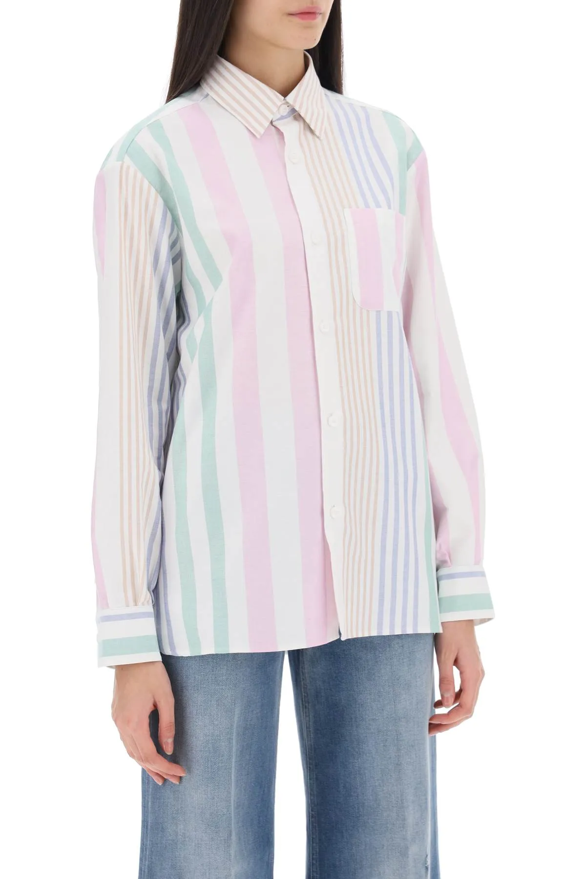 A.p.c. sela striped oxford shirt COGWK F12531 MULTI