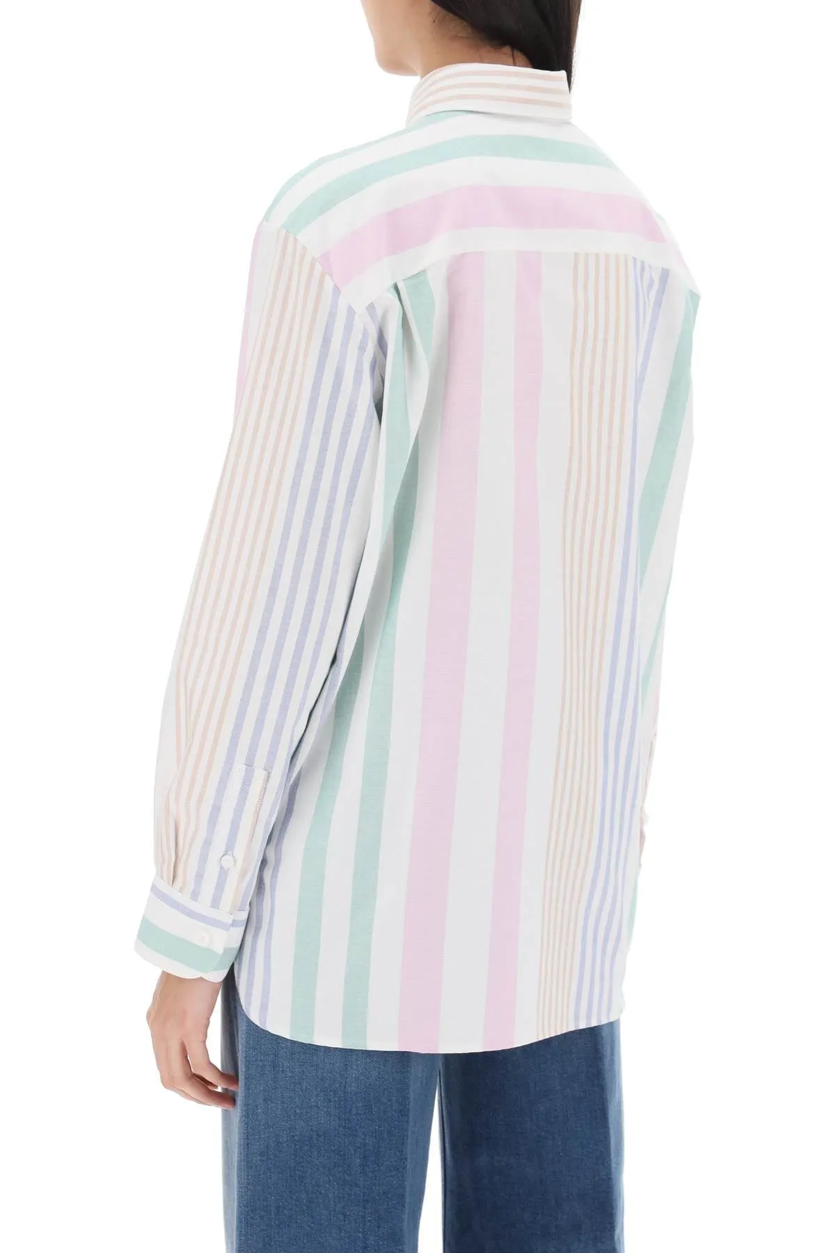 A.p.c. sela striped oxford shirt COGWK F12531 MULTI