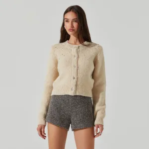 ASTR Sigourney Embellished Cardigan