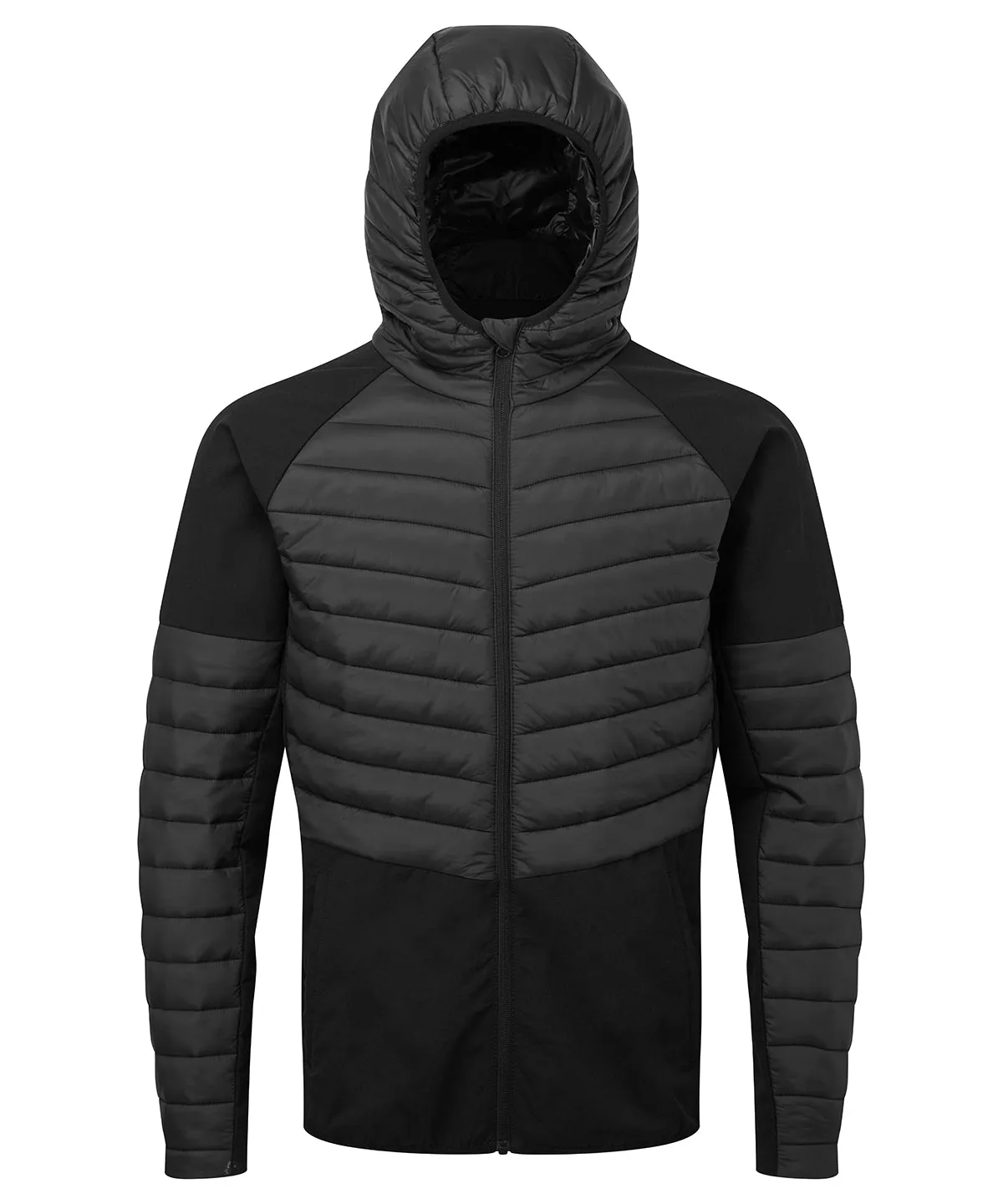 Black - Men's TriDri® insulated hybrid jacket