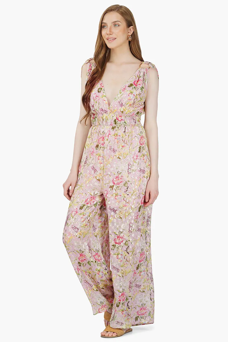 Blooming Dale Lurex Jumpsuit