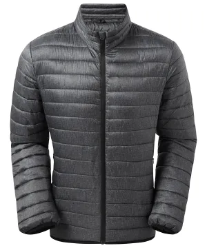 Charcoal Melange - Melange padded jacket