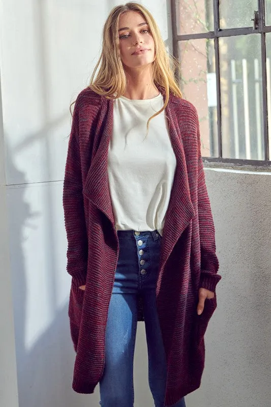 Chunky Knit Sweater Cardigan *Online Only*