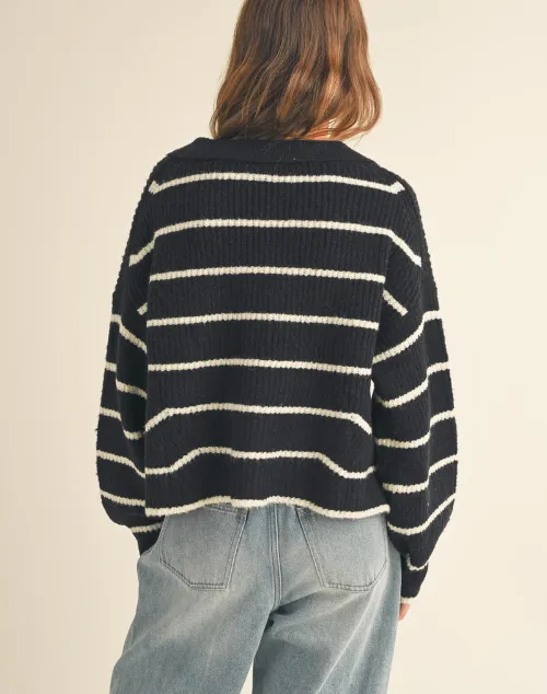 Cozy Stripes Knit Sweater