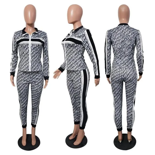 Fashion Casual Commuter Two-Piece Ladies Suit Women Jumpsuit