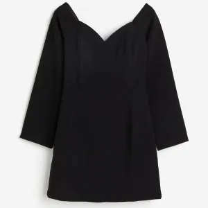 H&M Off-the-shoulder dress, black