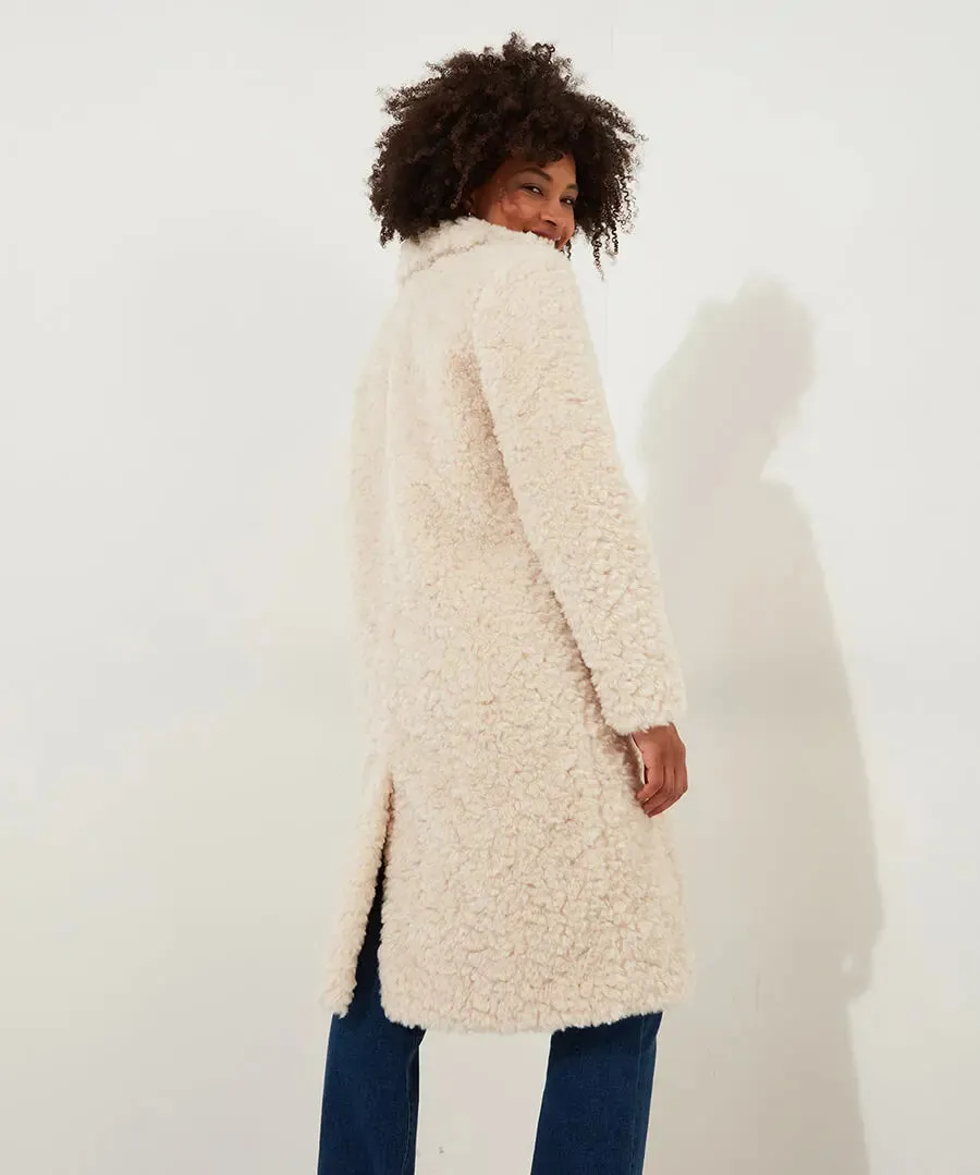 Joe Browns 16 Cream Cosy Up Furry Coat