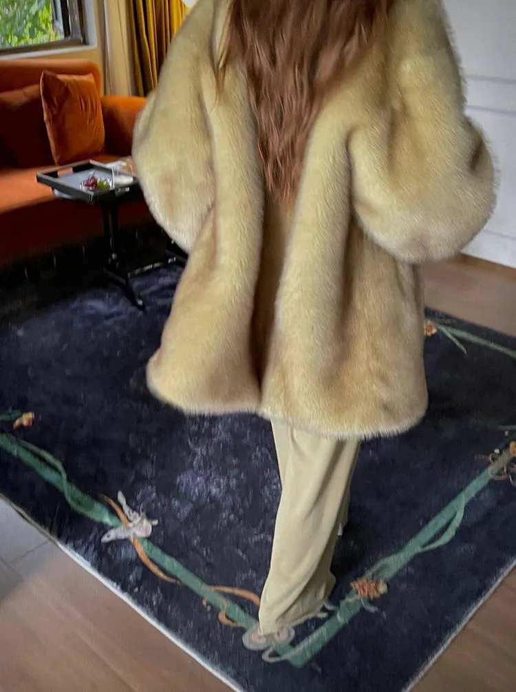 Kloey Faux Fur Plush Coat