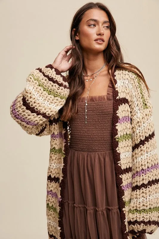 Laura Crochet Knit Cardigan