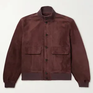 Mens New Style Best Harrington Suede Leather Jacket