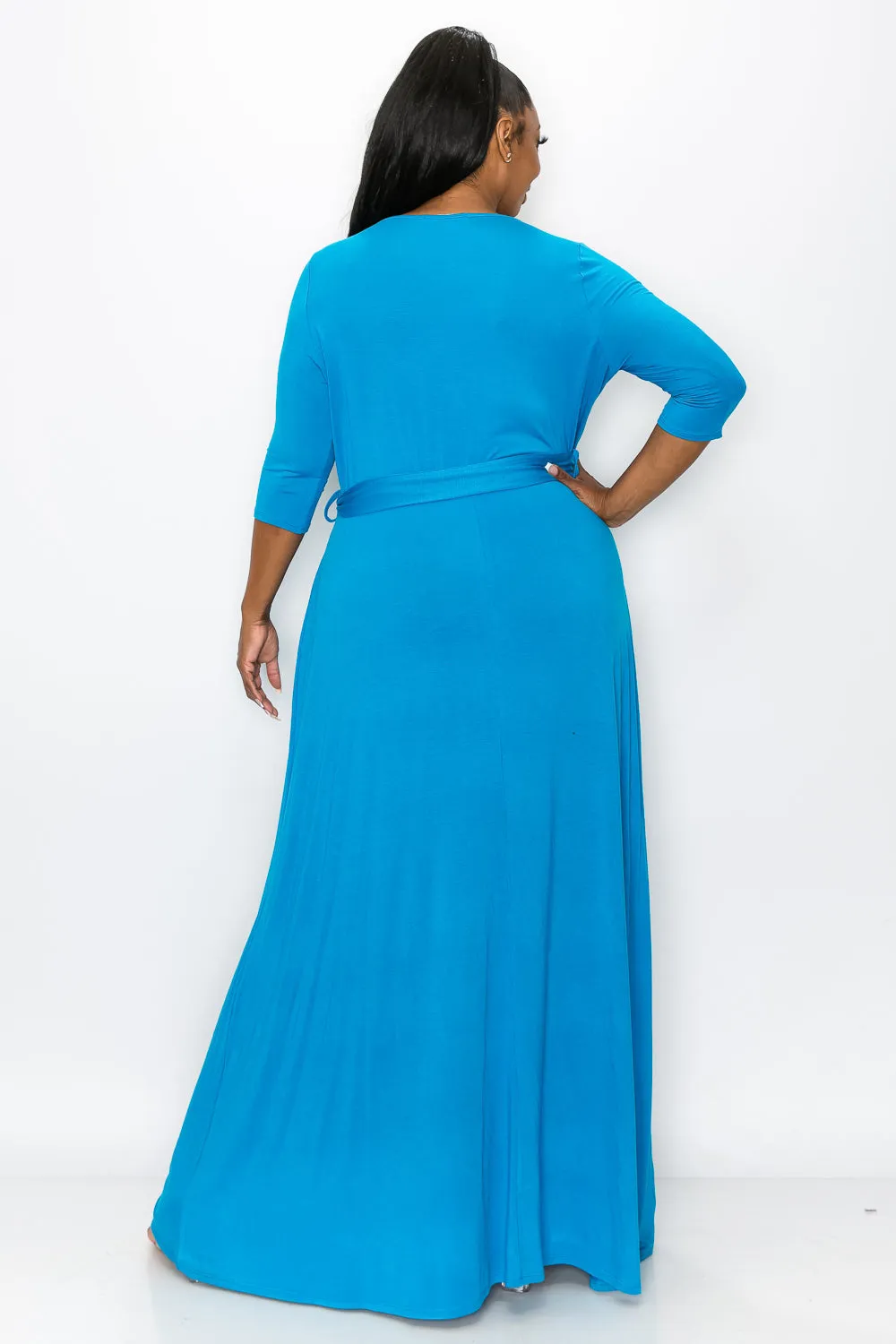 Mika Surplice Maxi Dress