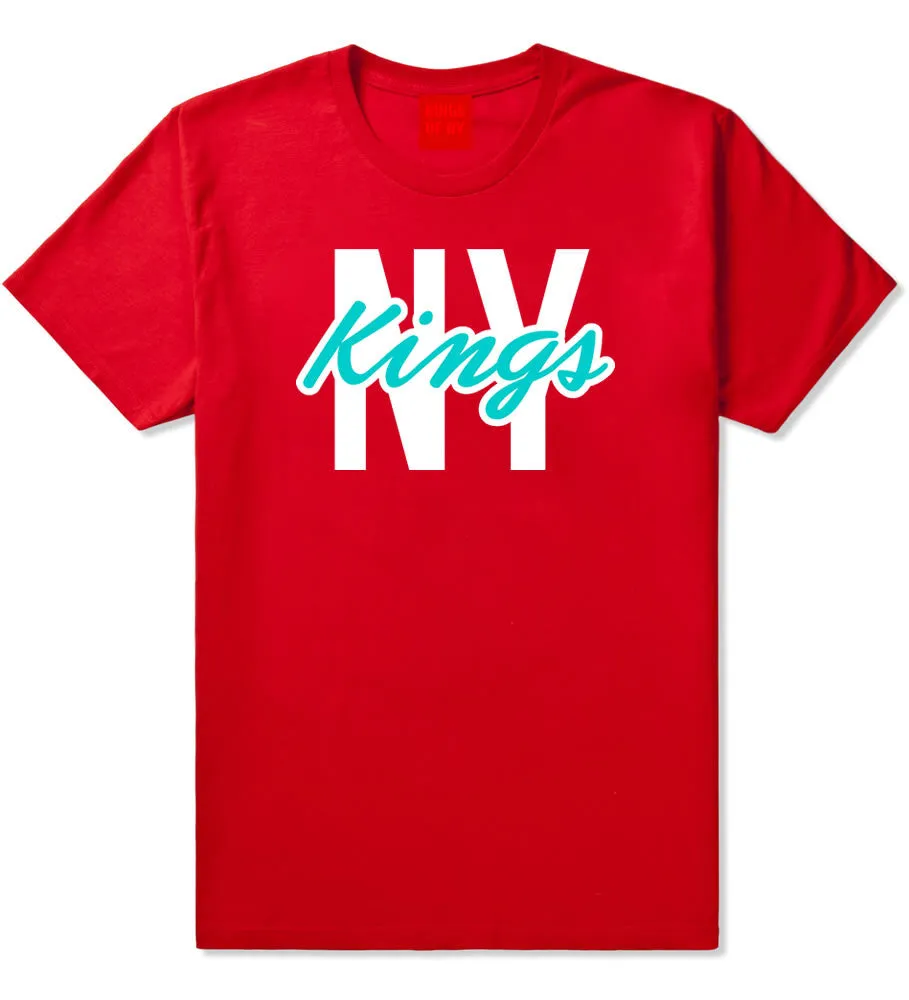 New York Blue Script Streetwear T-Shirt