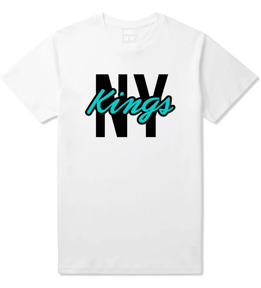 New York Blue Script Streetwear T-Shirt