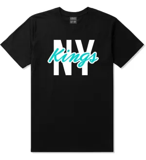 New York Blue Script Streetwear T-Shirt