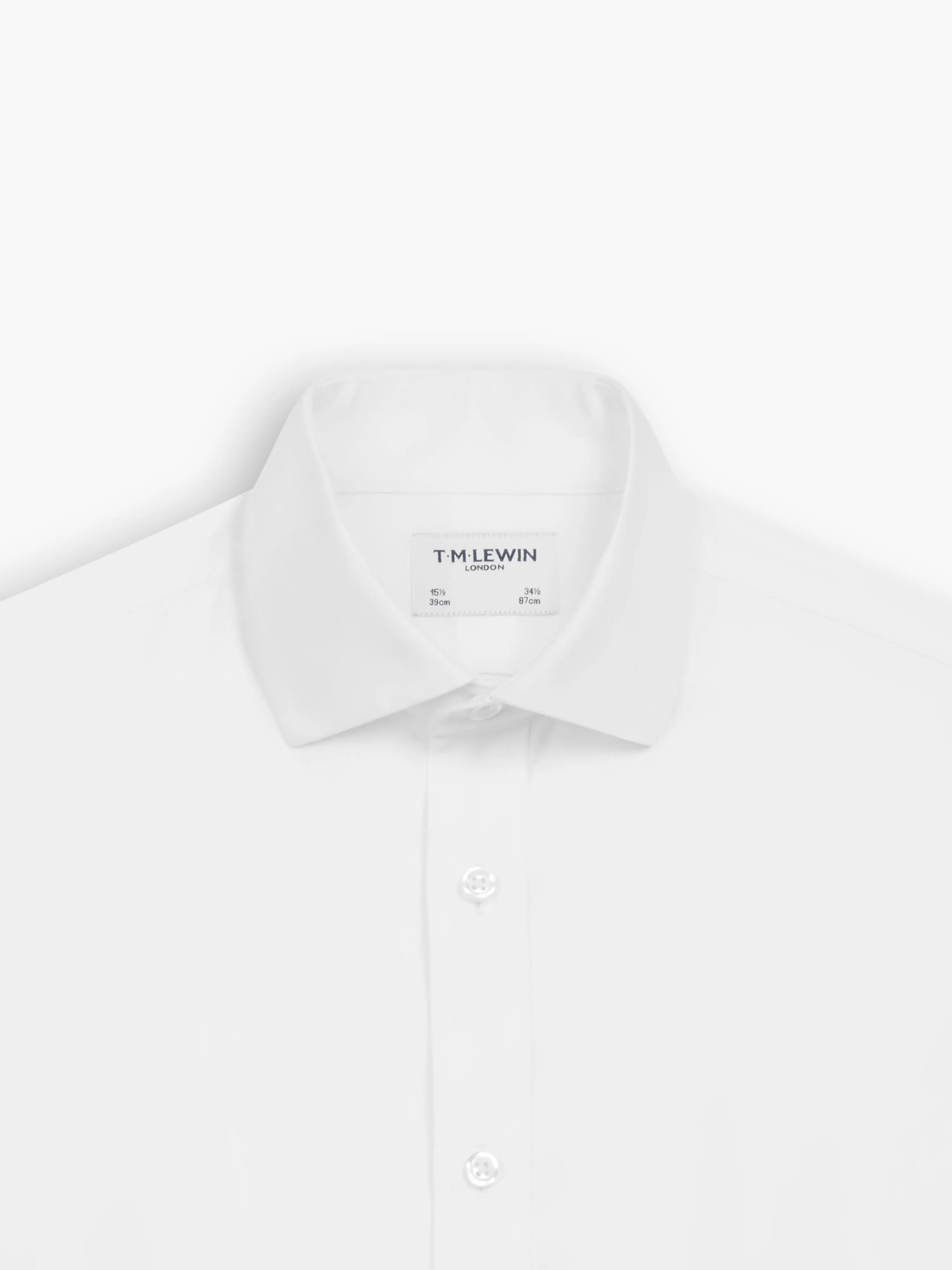 Non-Iron White Oxford Regular Fit Single Cuff Classic Collar Shirt