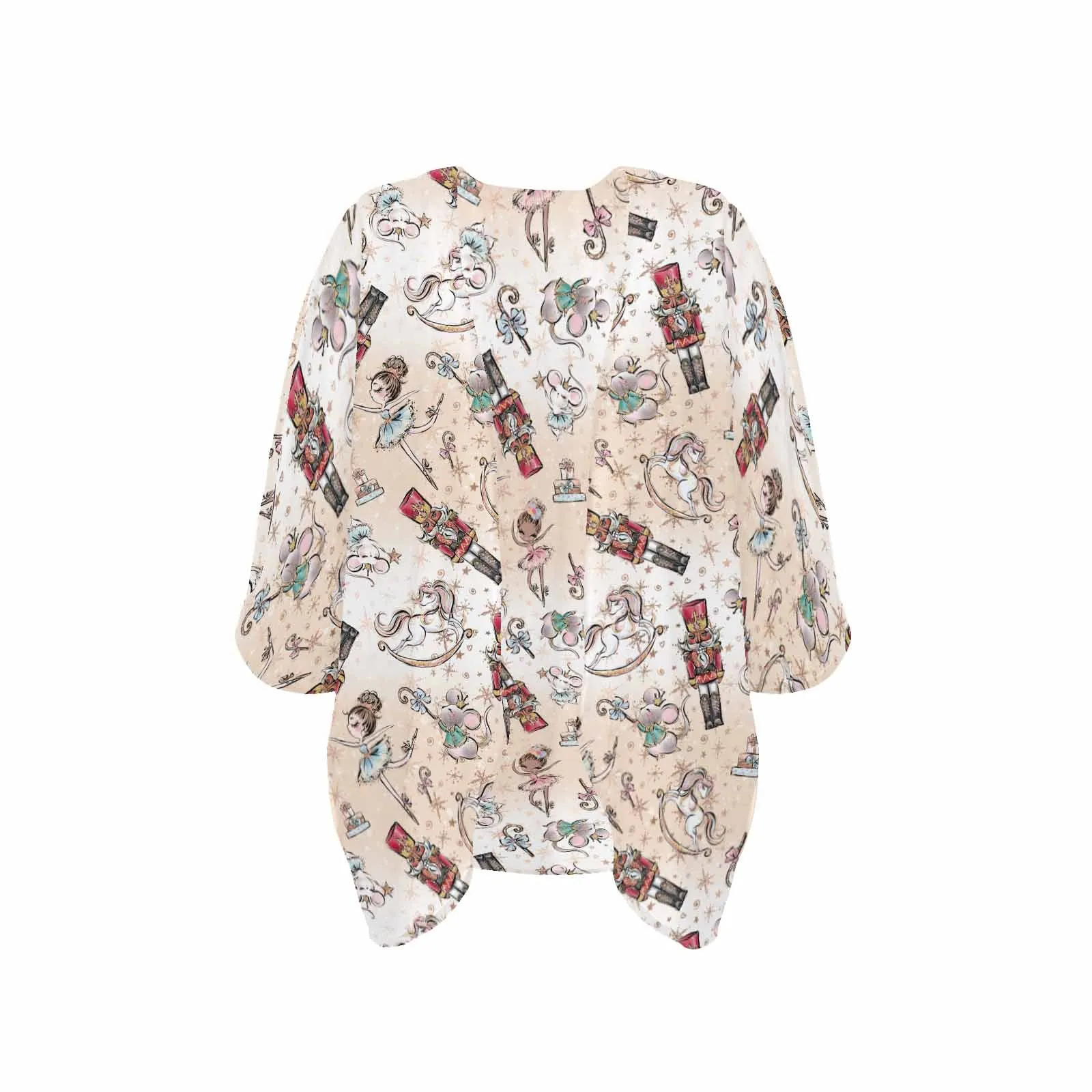 Nutcracker  Women's Kimono Chiffon Cover Up