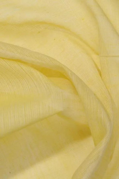 Pale Yellow Cotton Voile Fabric