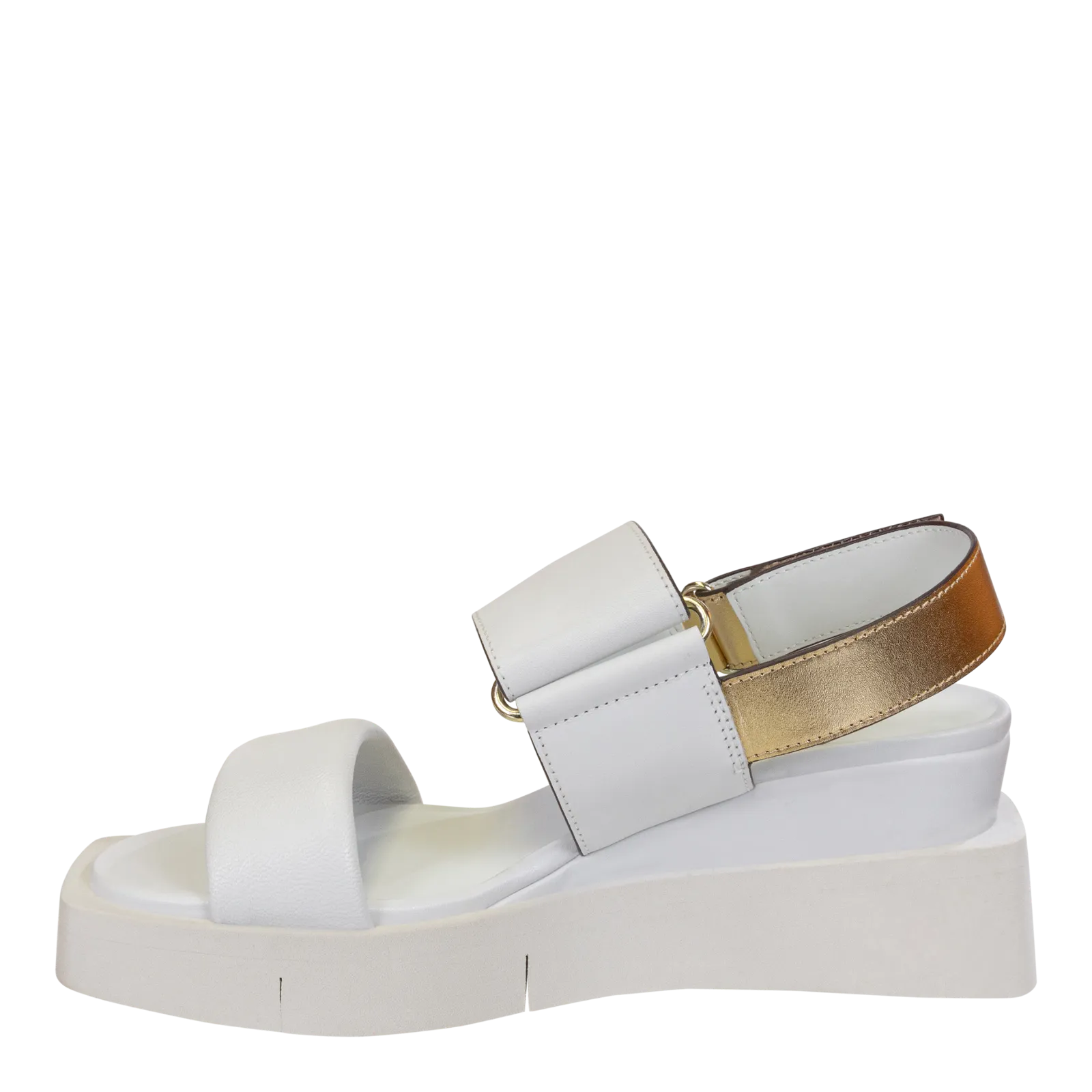 PARADOX in CHAMOIS Wedge Sandals