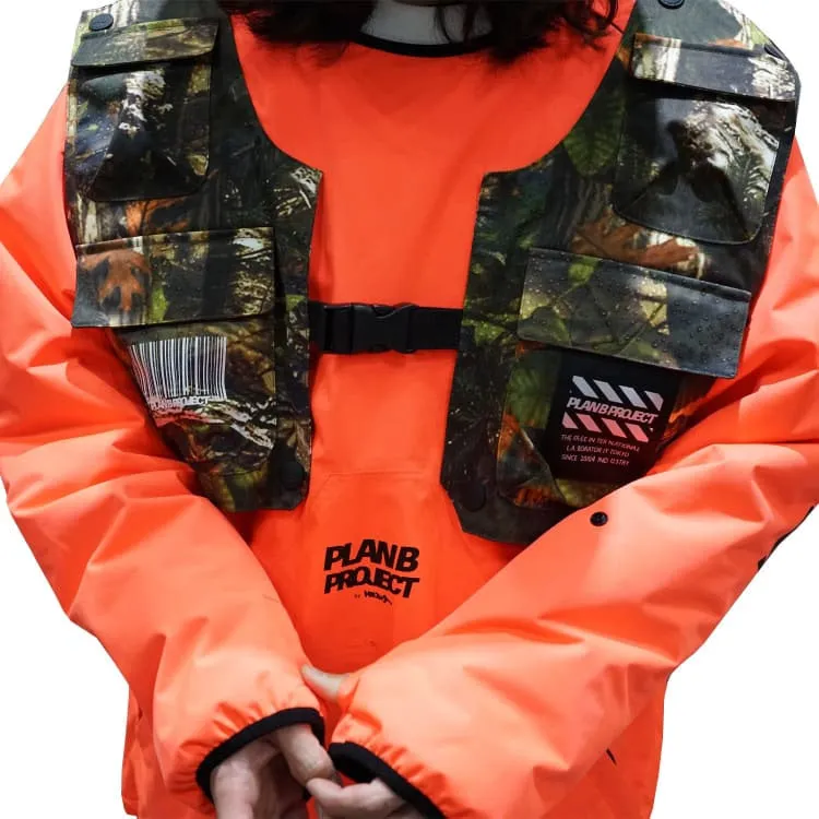 PLANB PROJECT Piste Snow Jacket (Japanese Brand) Orange [Unisex]