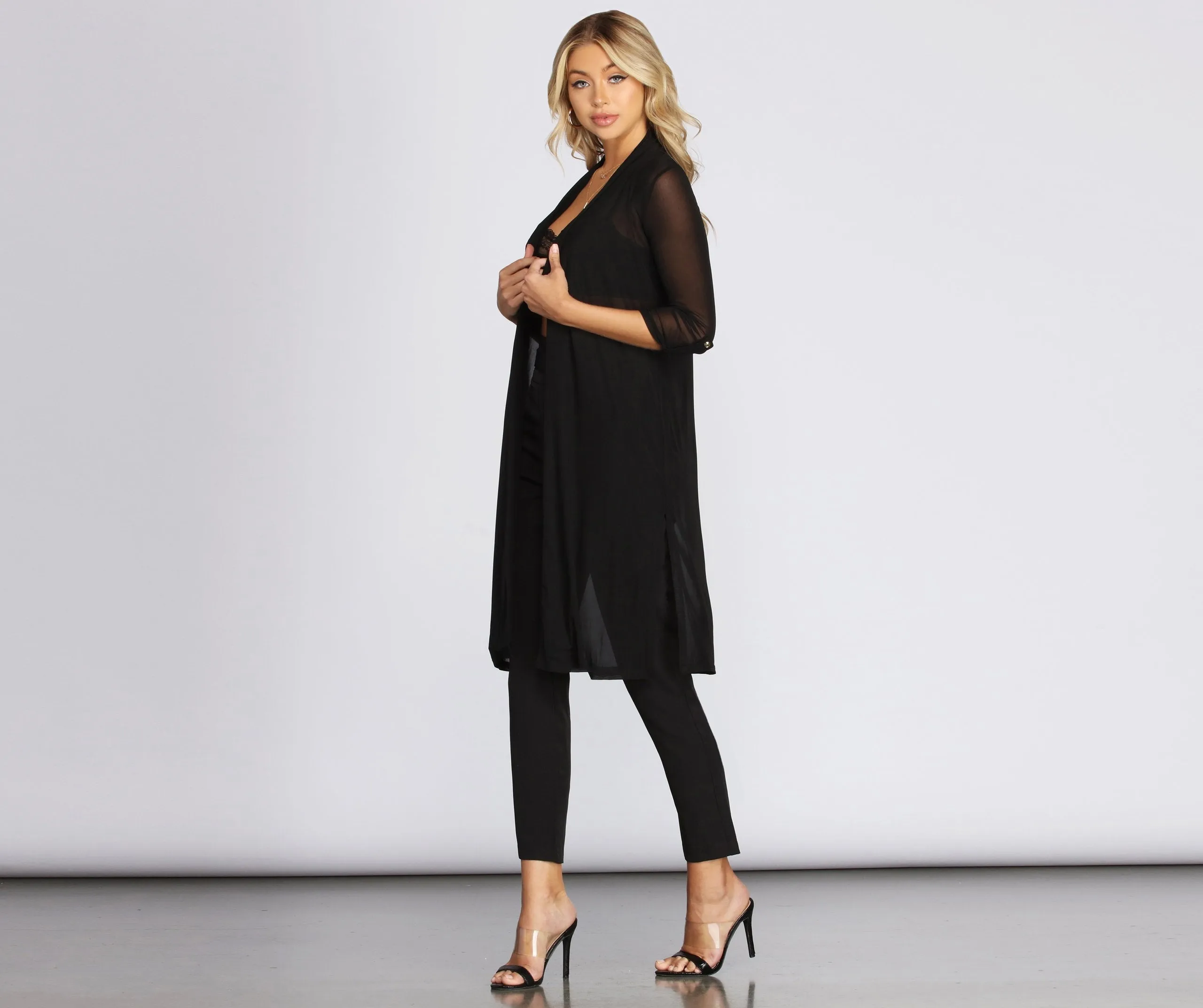 Sheerly Stylish Trench Duster