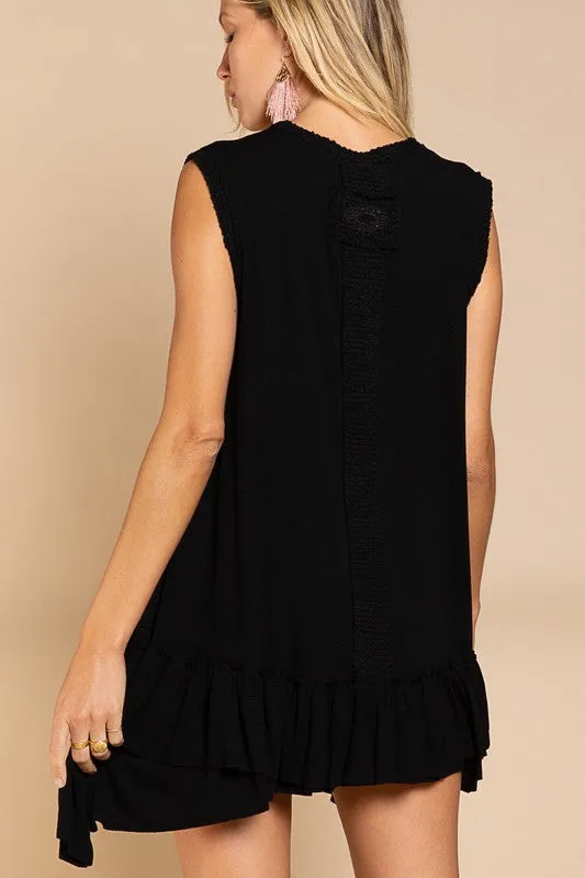 Sleeveless Ruffle Hem Dress *Online Only*