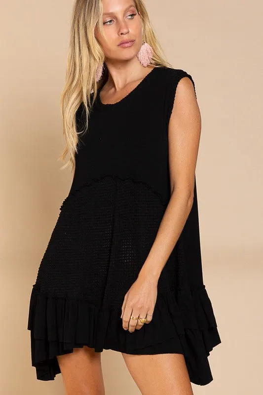 Sleeveless Ruffle Hem Dress *Online Only*