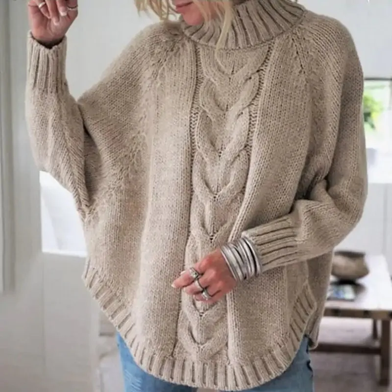 Stylish knitted sweater for cold days