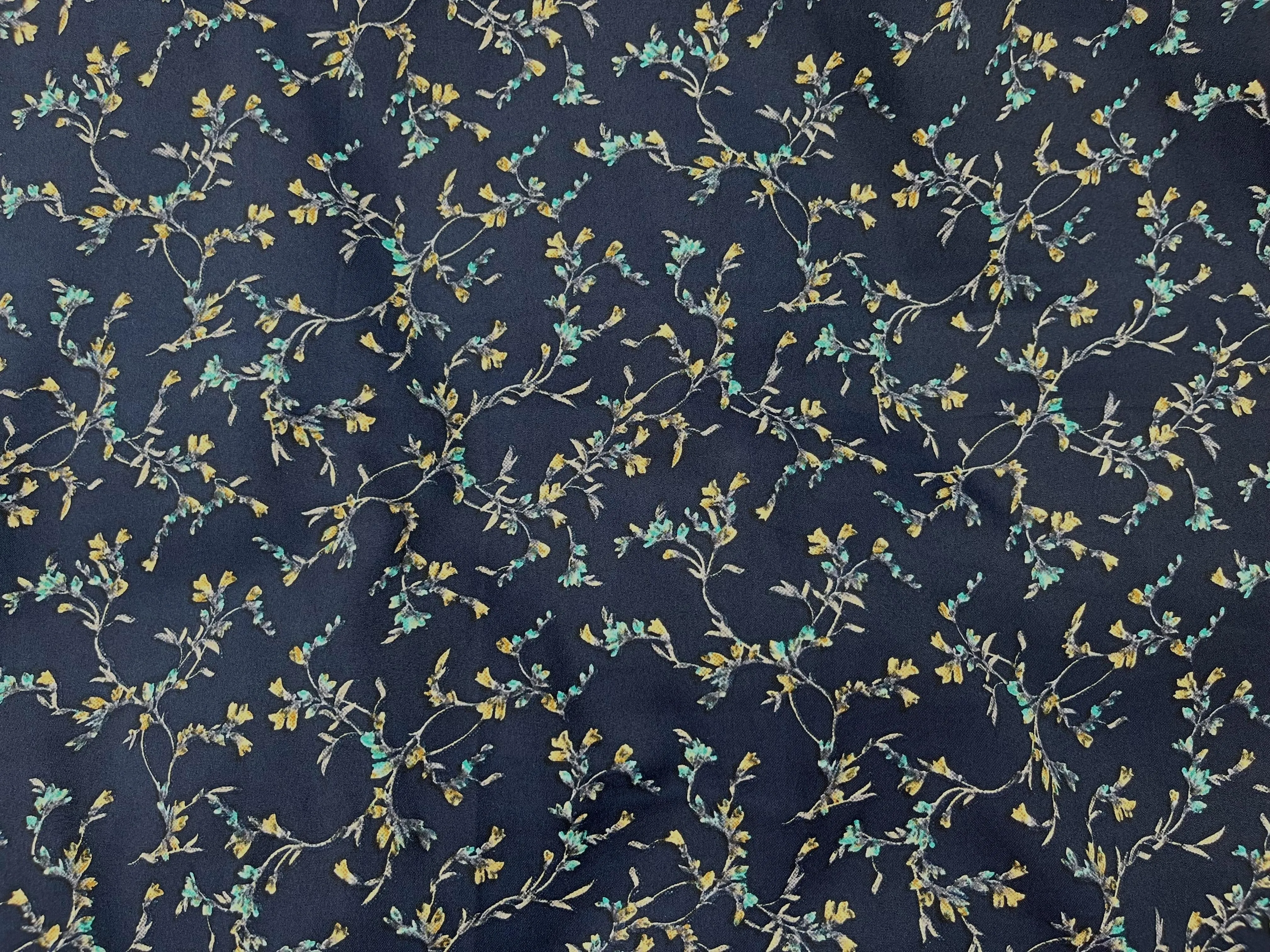 Vine - Clearance Printed Crepe Fabric