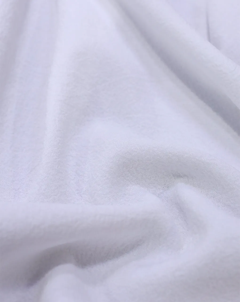 WHITE BUBBLE CREPE FABRIC