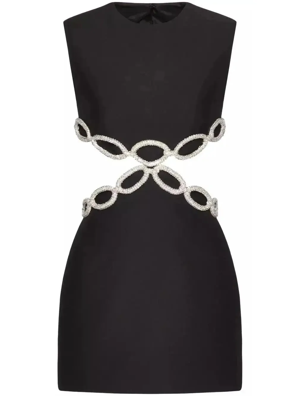 Women’s Crystal Link-Embellished Cut-Out Mini Dress